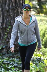 STACY KEIBLER in Leggings Out Hiking in Los Angeles