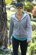 STACY KEIBLER in Leggings Out Hiking in Los Angeles