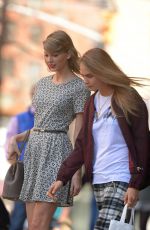 TAYLOR SWIFT and CARA DELEVINGNE Out in New York