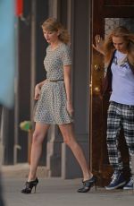 TAYLOR SWIFT and CARA DELEVINGNE Out in New York