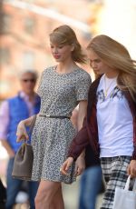 TAYLOR SWIFT and CARA DELEVINGNE Out in New York