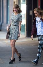 TAYLOR SWIFT and CARA DELEVINGNE Out in New York