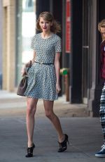 TAYLOR SWIFT and CARA DELEVINGNE Out in New York
