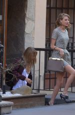 TAYLOR SWIFT and CARA DELEVINGNE Out in New York