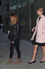 TAYLOR SWIFT and SARAH HYLAND Leaves Koi Restaurant in New York