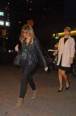 TAYLOR SWIFT and SARAH HYLAND Leaves Koi Restaurant in New York