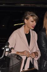 TAYLOR SWIFT and SARAH HYLAND Leaves Koi Restaurant in New York