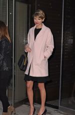 TAYLOR SWIFT and SARAH HYLAND Leaves Koi Restaurant in New York