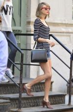 TAYLOR SWIFT in Jeans Shorts Out in New York