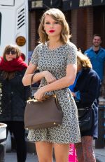 TAYLOR SWIFT in Short Dress Out in New York