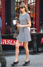 TAYLOR SWIFT in Short Dress Out in New York