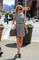 TAYLOR SWIFT in Short Dress Out in New York