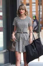 TAYLOR SWIFT in Short Dress Out in New York