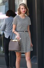 TAYLOR SWIFT in Short Dress Out in New York