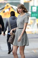TAYLOR SWIFT in Short Dress Out in New York
