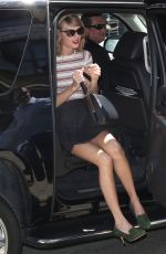 TAYLOR SWIFT in Short Skirt Out in New York
