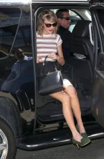 TAYLOR SWIFT in Short Skirt Out in New York