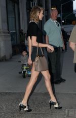TAYLOR SWIFT in Shorts Leaves Her Hotel in New York