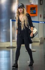 VANESSA HUDGENS Arrives at JFK Airport in New York