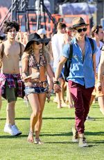 VANESSA HUDGENS at 2014 Coachella Music and Arts Festival in Indio