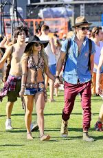VANESSA HUDGENS at 2014 Coachella Music and Arts Festival in Indio
