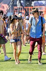 VANESSA HUDGENS at 2014 Coachella Music and Arts Festival in Indio