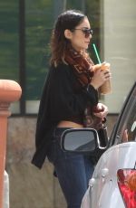 VANESSA HUDGENS at Starbucks in Universal City 