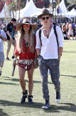 VANESSA HUDGENS Out and About at Coachella Festival