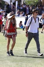 VANESSA HUDGENS Out and About at Coachella Festival
