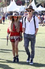 VANESSA HUDGENS Out and About at Coachella Festival