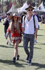VANESSA HUDGENS Out and About at Coachella Festival