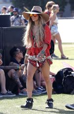 VANESSA HUDGENS Out and About at Coachella Festival