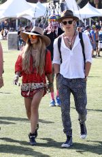 VANESSA HUDGENS Out and About at Coachella Festival