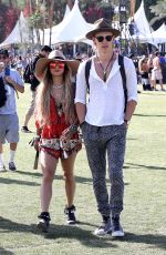 VANESSA HUDGENS Out and About at Coachella Festival