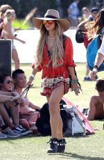 VANESSA HUDGENS Out and About at Coachella Festival