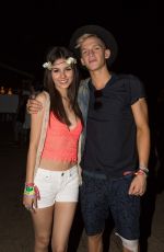 VICTORIA JUSTICE at Coachella Music Fstival in Indio