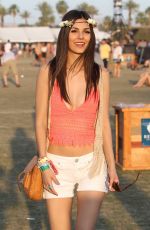 VICTORIA JUSTICE at Coachella Music Fstival in Indio