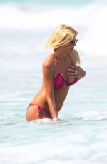 VICTORIA SILVSTEDT in Bikini at a Beach in Miami 1804