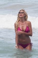 VICTORIA SILVSTEDT in Bikini at a Beach in Miami 1804