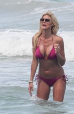 VICTORIA SILVSTEDT in Bikini at a Beach in Miami 1804
