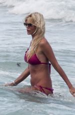 VICTORIA SILVSTEDT in Bikini at a Beach in Miami 1804