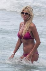 VICTORIA SILVSTEDT in Bikini at a Beach in Miami 1804