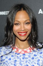 ZOE SALDANA at AOL Newfronts 2014 in New York