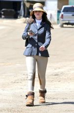 ZOOEY DESCHANEL Arrives at a Horse Ranch in Los Angeles