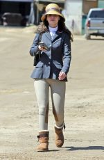 ZOOEY DESCHANEL Arrives at a Horse Ranch in Los Angeles