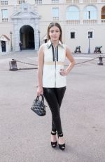 ADELE EXARCHOPOULOS Arrives at Louis Vuitton Fashion Show in Monte Carlo