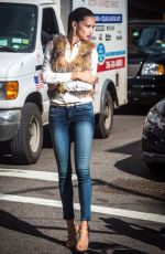 ADRIANA LIMA at Maybelline Commercial Set in New York