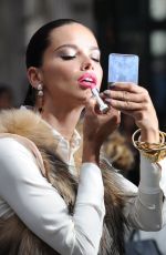 ADRIANA LIMA at Maybelline Commercial Set in New York