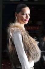 ADRIANA LIMA at Maybelline Commercial Set in New York
