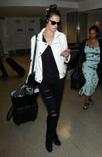 ALESSANDRA AMBROSIO at Los Angeles International Airport